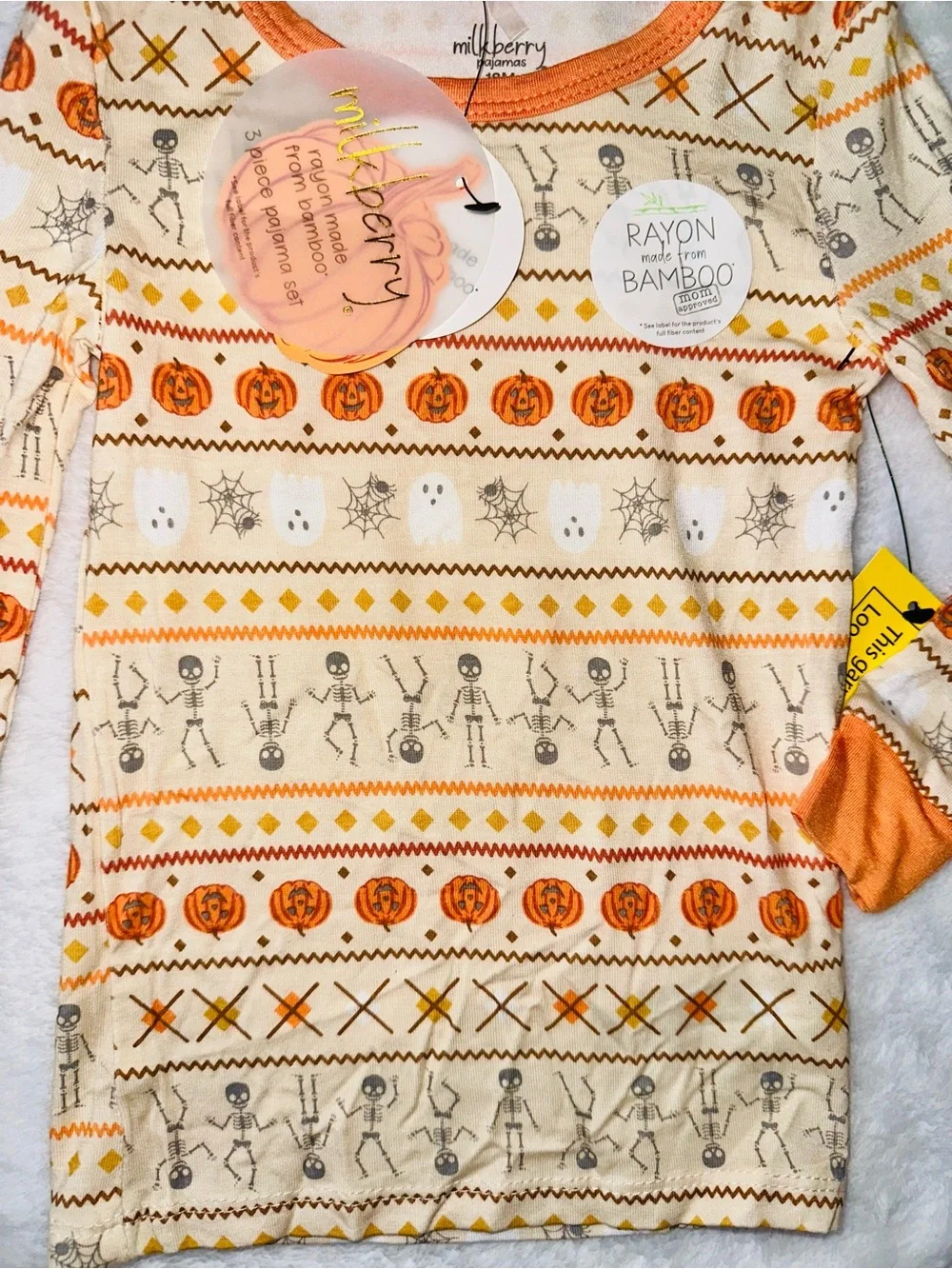 NWT Milkberry Bamboo Halloween Pj Set
